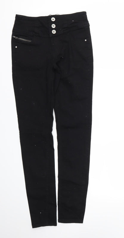 DENIM &CO  Womens Black   Skinny Jeans Size 6 L29 in