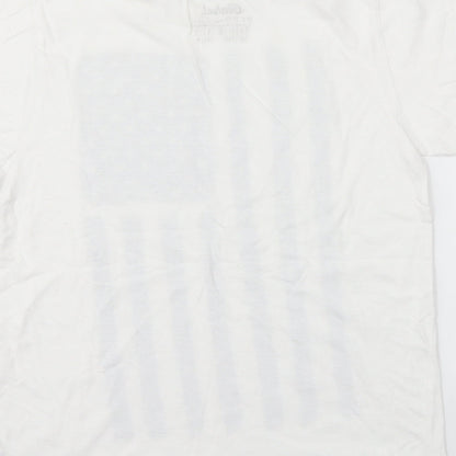 Primark Boys White   Jersey T-Shirt Size 10 Years