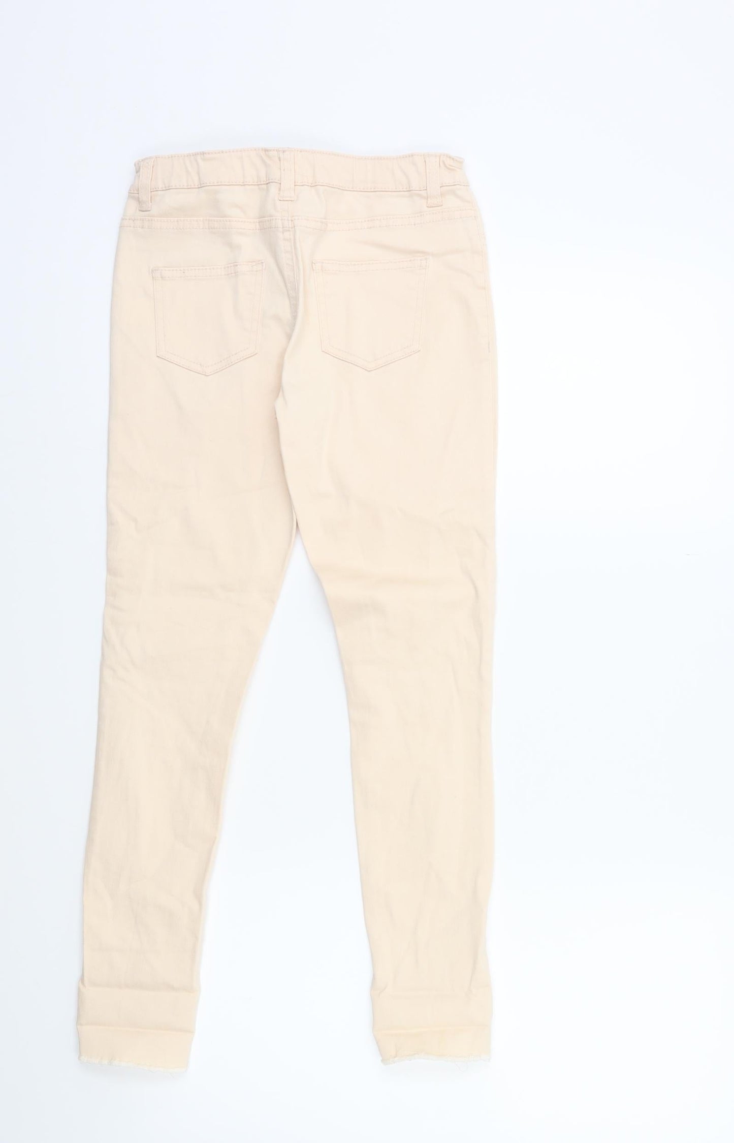 Denim & Co. Girls Beige  Denim Skinny Jeans Size 10-11 Years