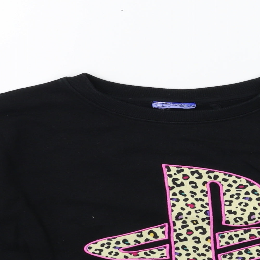 NEXT Girls Black   Pullover Sweatshirt Size 8 Years  - PLAYSTATION