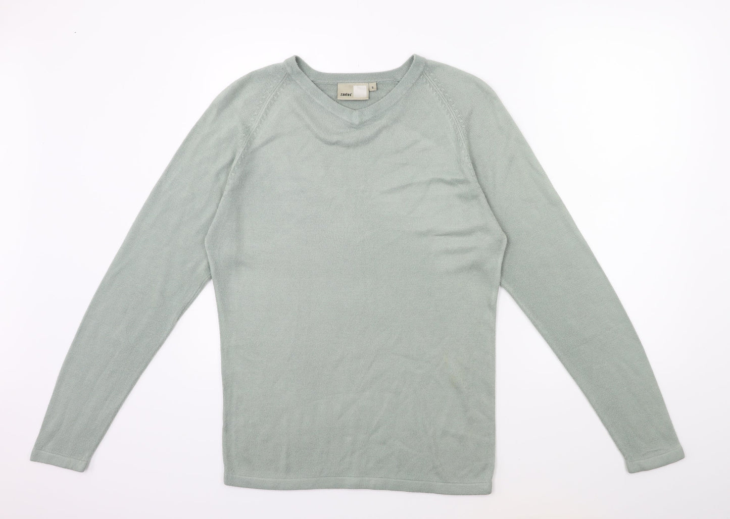 zantos Mens Green  Knit Pullover Jumper Size S