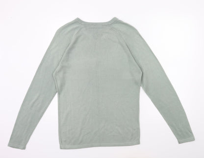 zantos Mens Green  Knit Pullover Jumper Size S