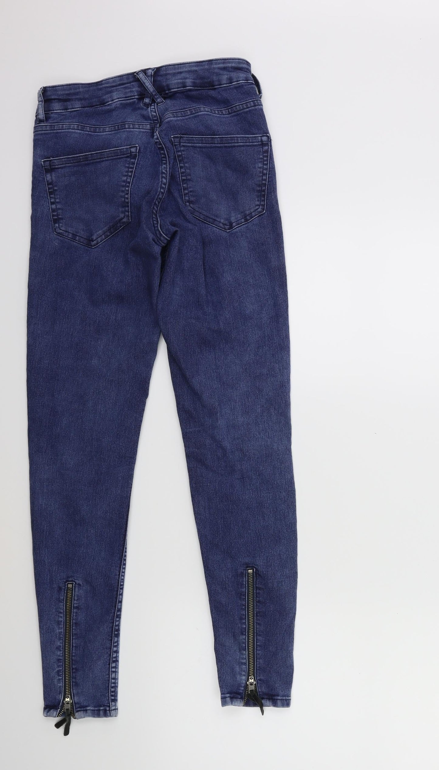 Womens UK Size 6 H&M Regular Fit Skinny Blue Jeans