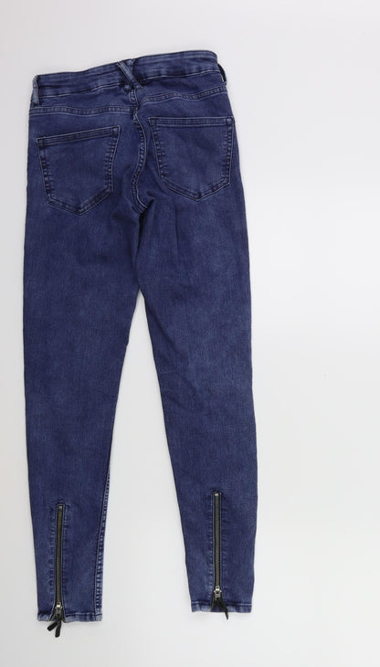 Womens UK Size 6 H&M Regular Fit Skinny Blue Jeans