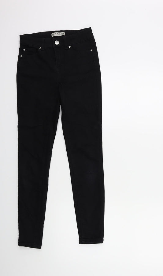 Denim & Co. Womens Black  Denim Skinny Jeans Size 6 L27 in