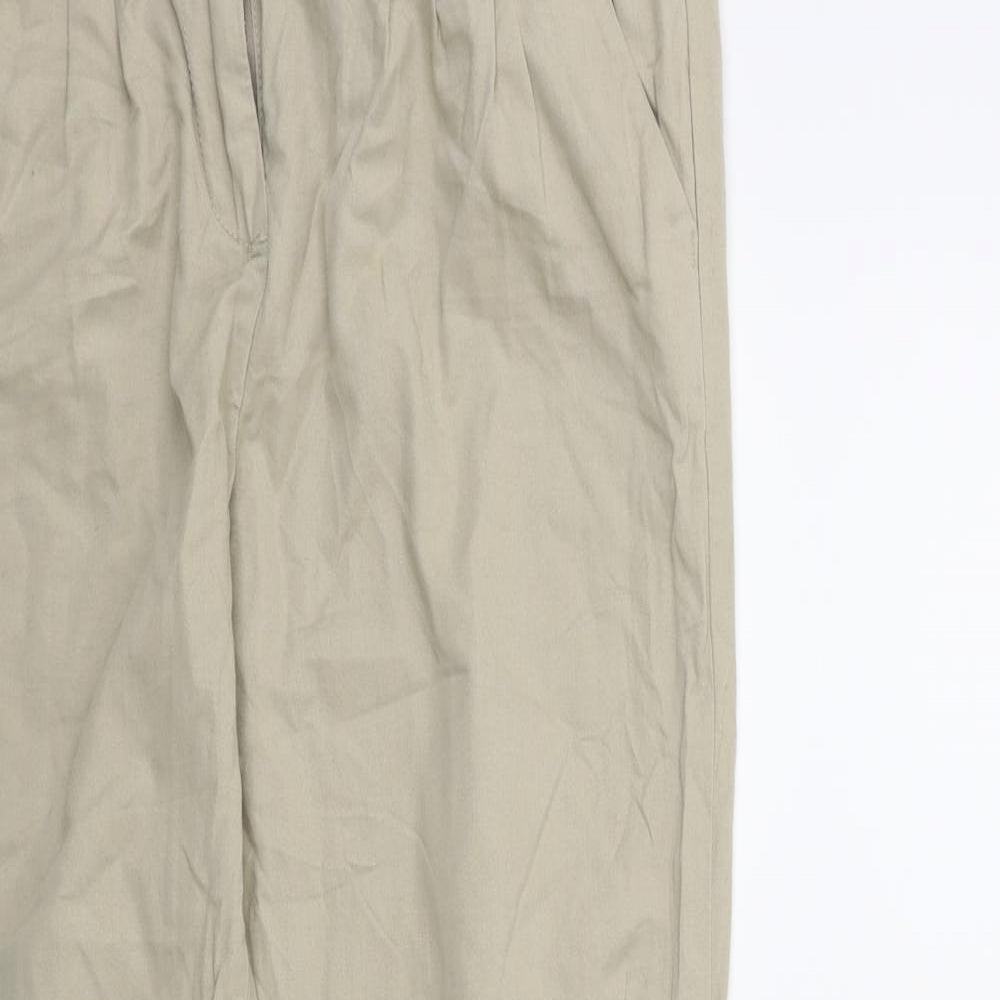 Womens UK Size 10 Papaya Regular Fit  Beige Trousers