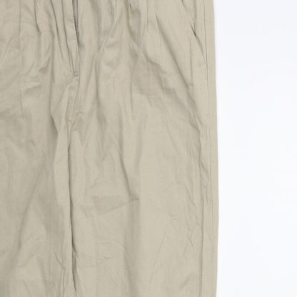 Womens UK Size 10 Papaya Regular Fit  Beige Trousers