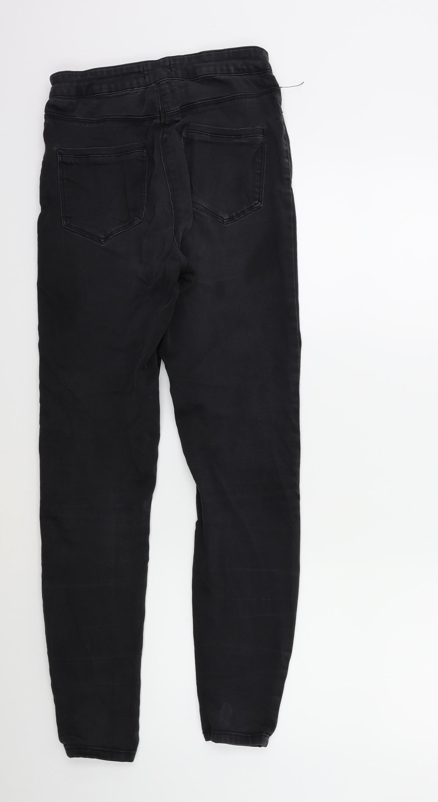 Matalan Womens Black  Denim Skinny Jeans Size 10 L28 in