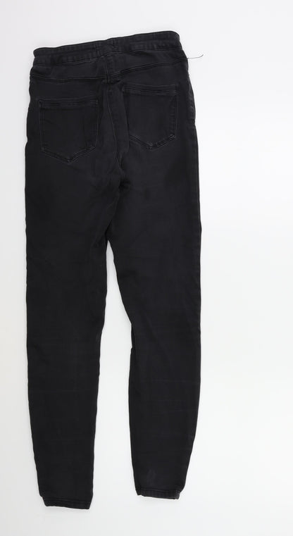 Matalan Womens Black  Denim Skinny Jeans Size 10 L28 in