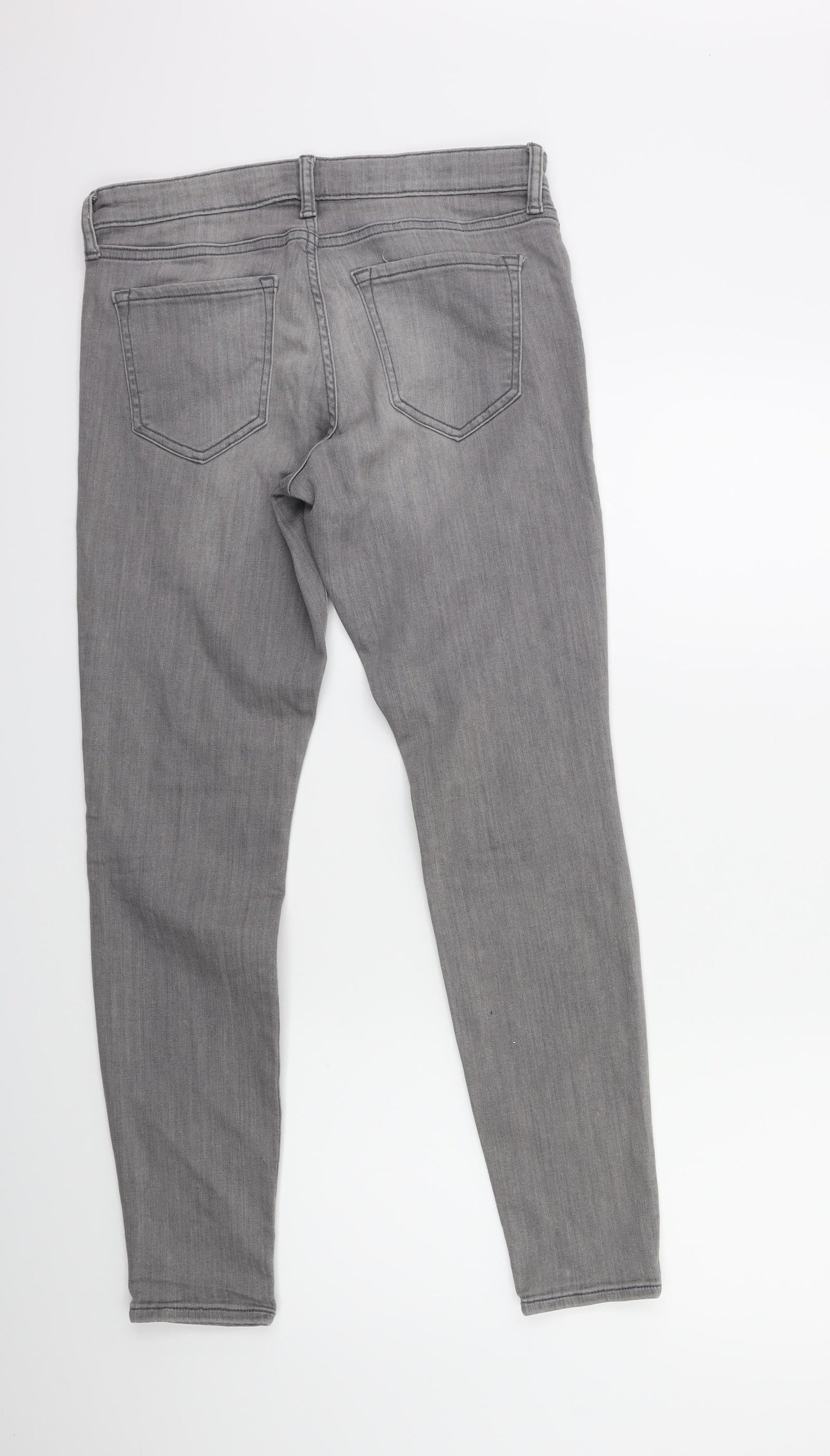 Gap Womens Grey  Denim Skinny Jeans Size 10 L30 in