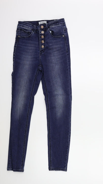 Womens UK Size 23 in Pimkie Regular Fit Skinny Blue Jeans