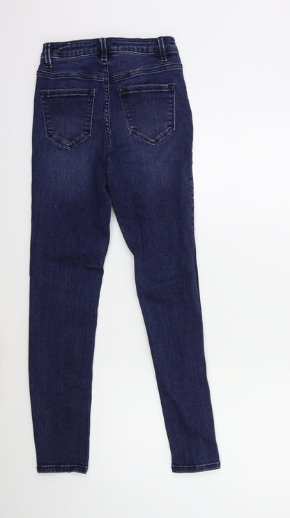 Womens UK Size 23 in Pimkie Regular Fit Skinny Blue Jeans