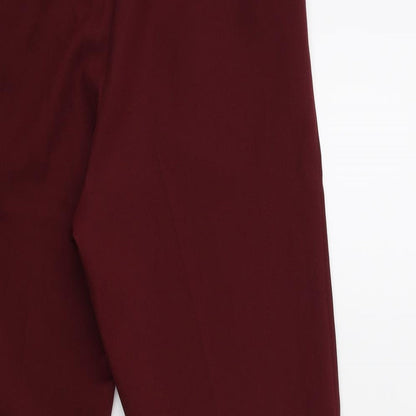 Womens UK Size 10 Topshop Regular Fit  Red Trousers