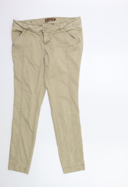 New Look Womens Beige   Trousers  Size 12 L28 in