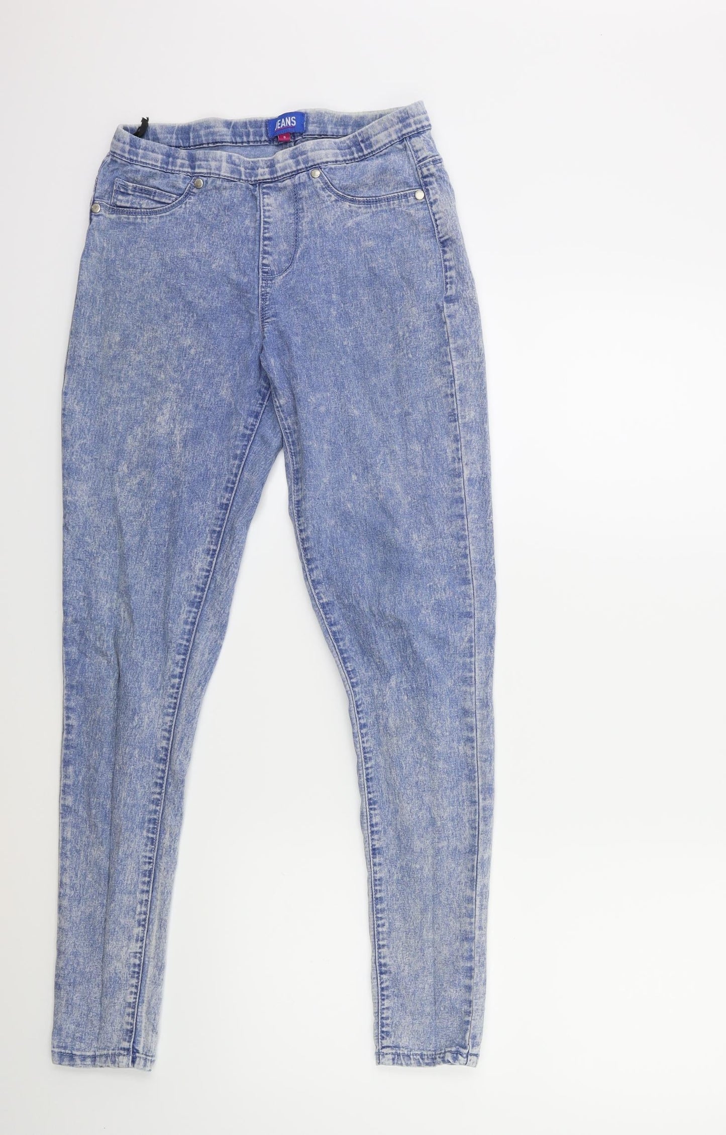 Womens UK Size 8 Preworn Regular Fit Jegging Blue Jeans