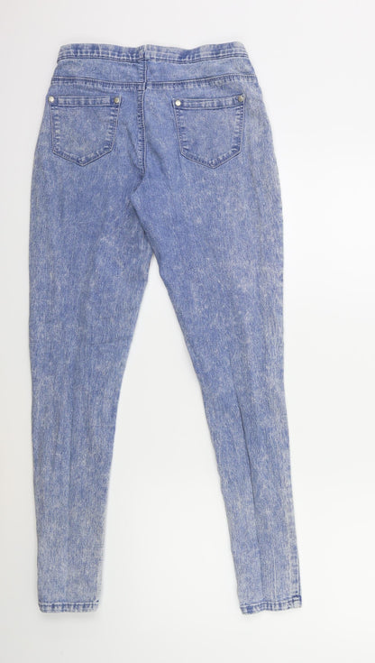 Womens UK Size 8 Preworn Regular Fit Jegging Blue Jeans