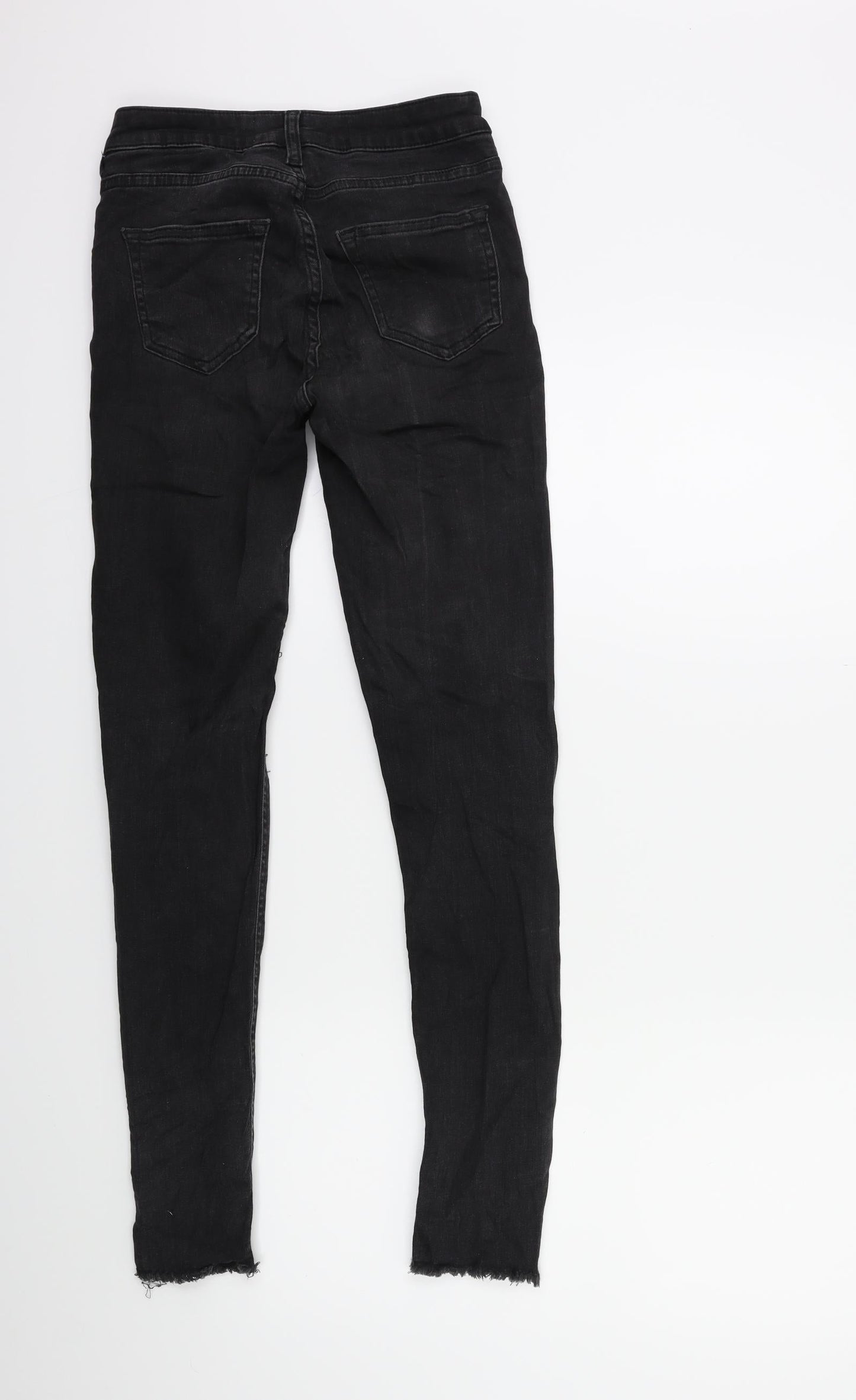 Womens UK Size 34 in RESERVED Regular Fit Skinny Black Jeans