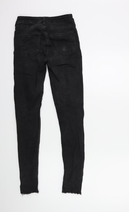 Womens UK Size 34 in RESERVED Regular Fit Skinny Black Jeans