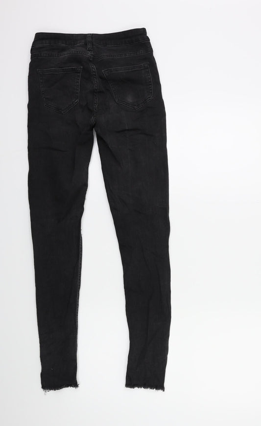Womens UK Size 34 in RESERVED Regular Fit Skinny Black Jeans