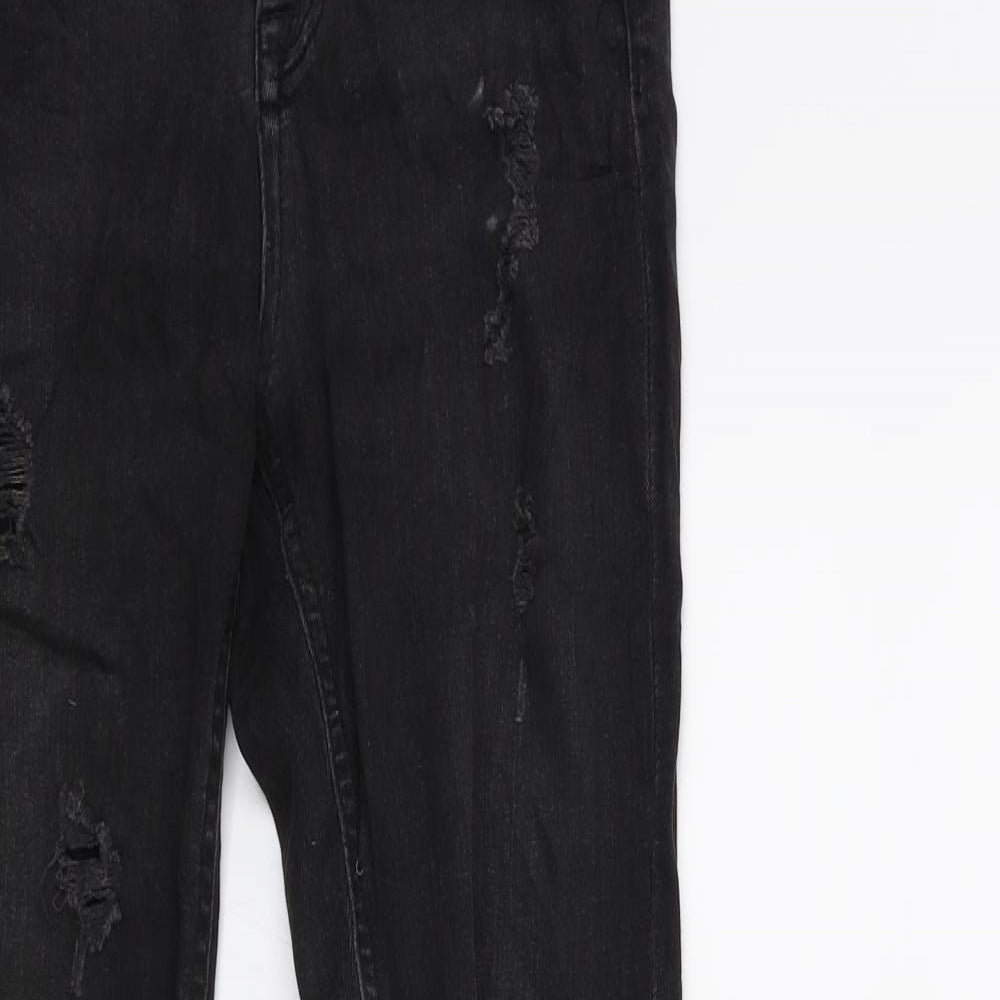 Womens UK Size 34 in RESERVED Regular Fit Skinny Black Jeans