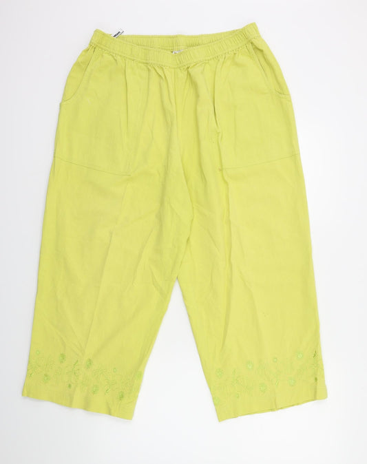 Roman Womens Yellow   Trousers  Size 20 L23 in