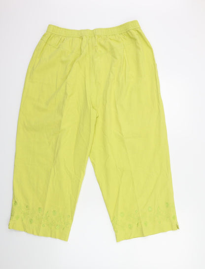Roman Womens Yellow   Trousers  Size 20 L23 in