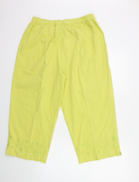Roman Womens Yellow   Trousers  Size 20 L23 in