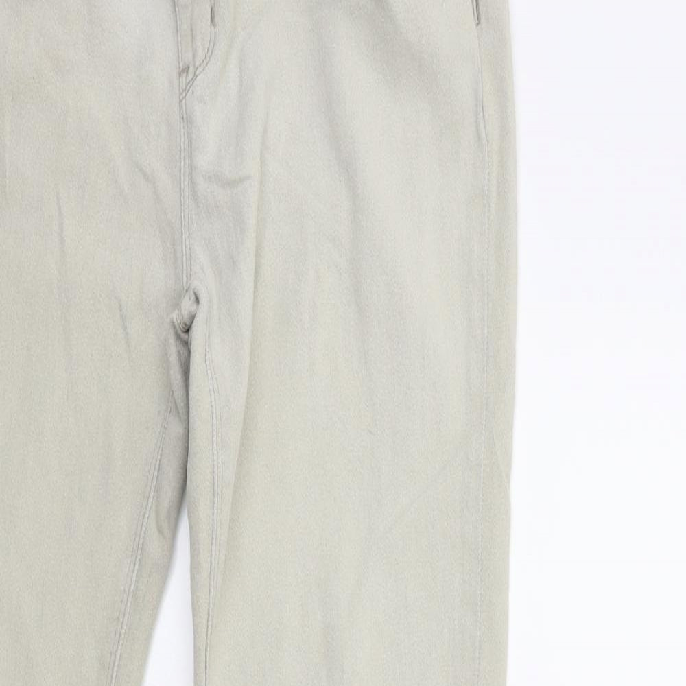 Denim & Co. Womens Grey  Denim Skinny Jeans Size 14 L29 in