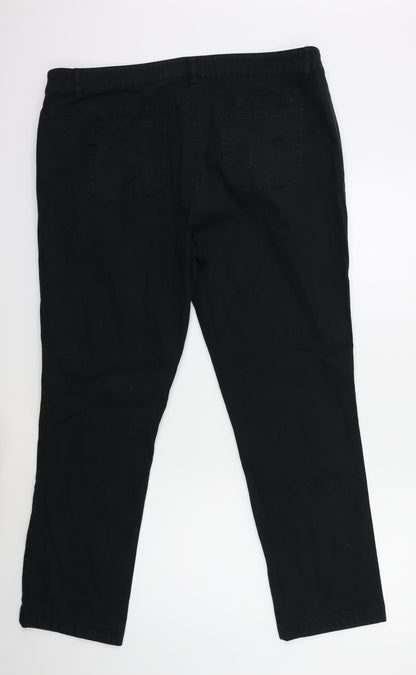 Damart Womens Black  Denim Skinny Jeans Size 38 in L27 in