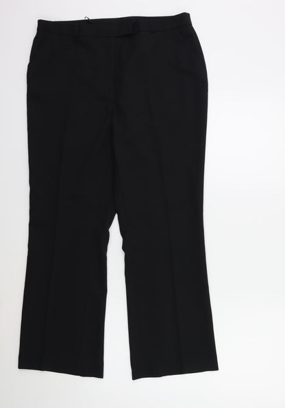 TU Womens Black   Trousers  Size 14 L28 in