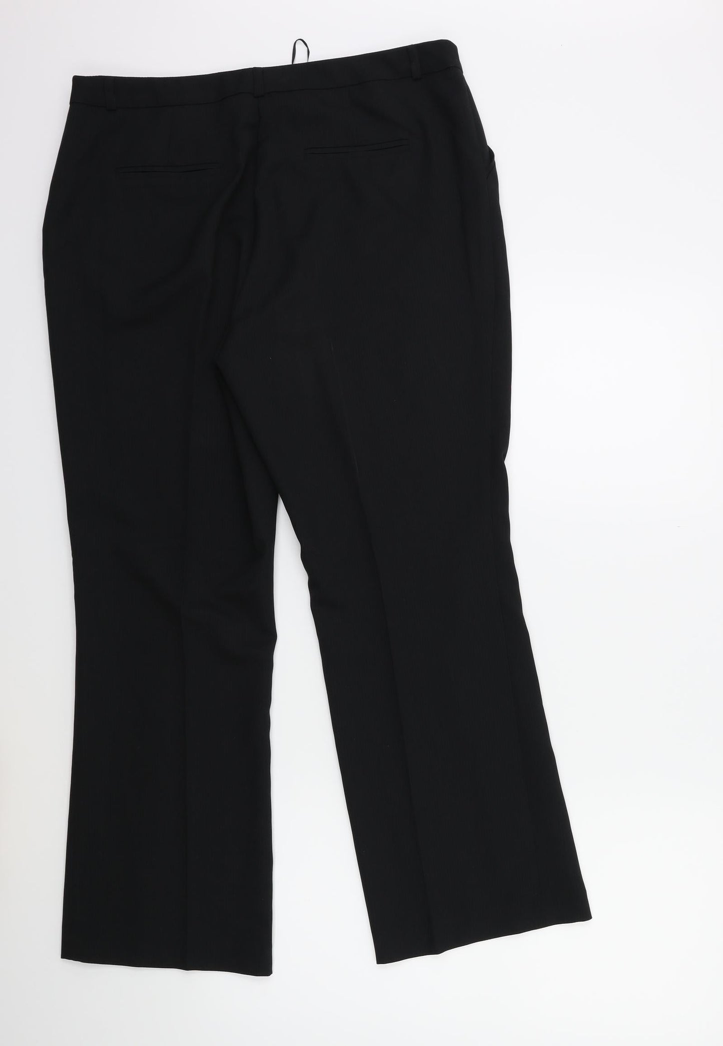 TU Womens Black   Trousers  Size 14 L28 in