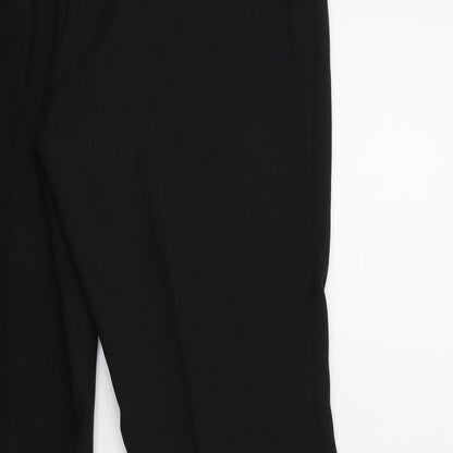 TU Womens Black   Trousers  Size 14 L28 in