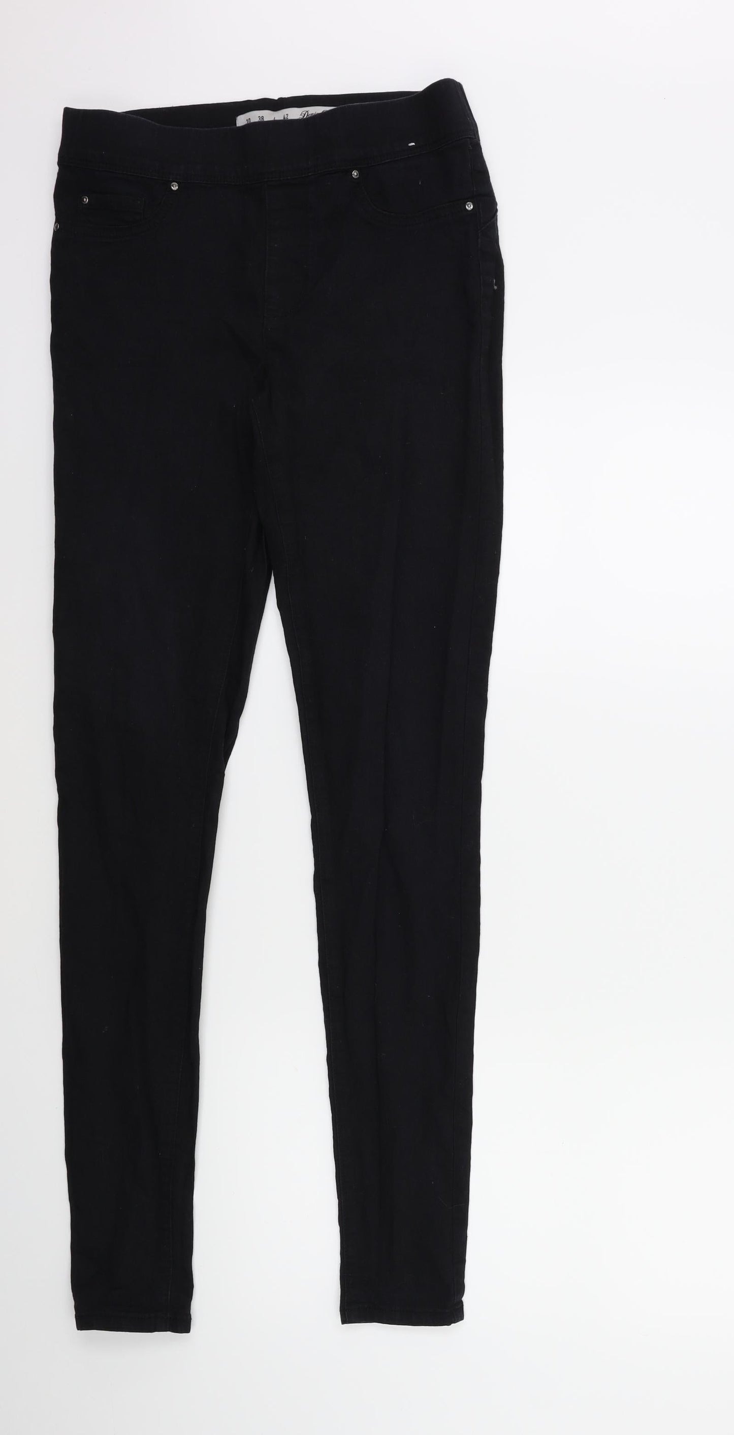 Denim & Co. Womens Black  Denim Jegging Jeans Size 10 L31 in