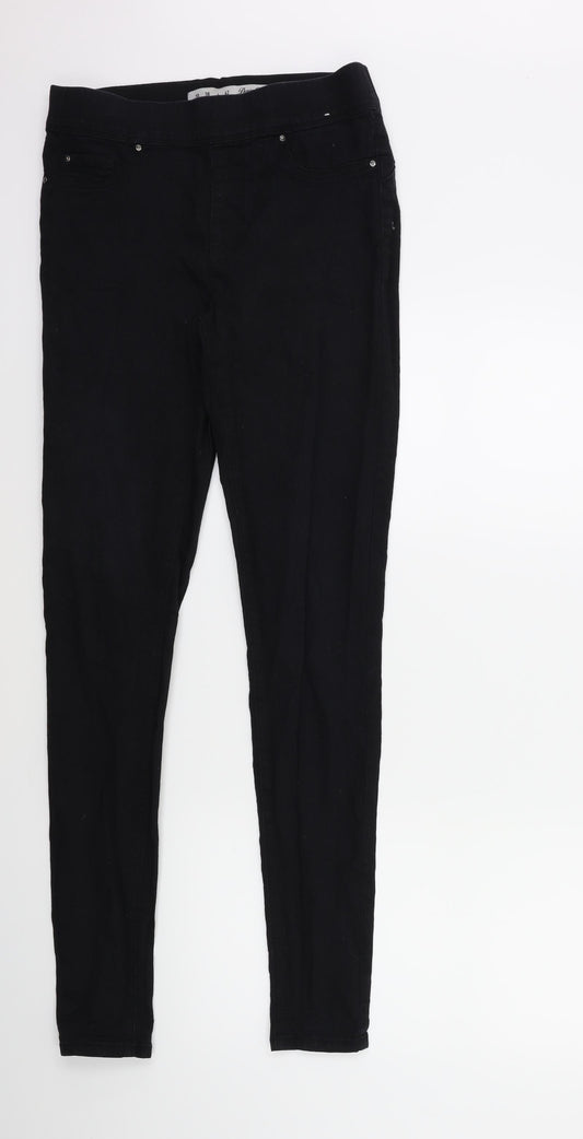 Denim & Co. Womens Black  Denim Jegging Jeans Size 10 L31 in