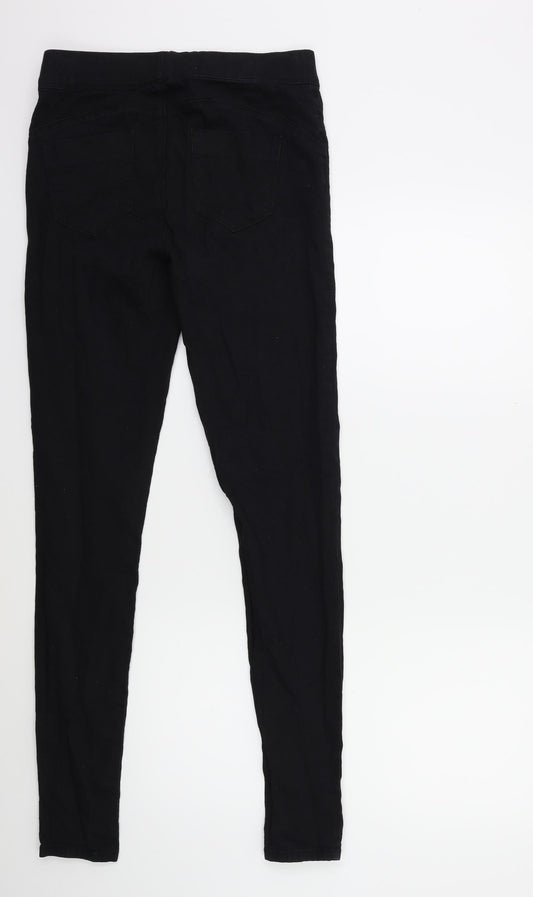 Denim & Co. Womens Black  Denim Jegging Jeans Size 10 L31 in