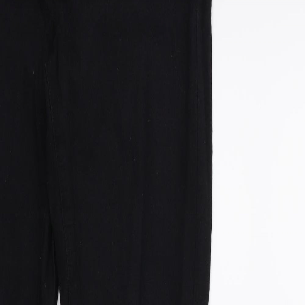 Denim & Co. Womens Black  Denim Jegging Jeans Size 10 L31 in