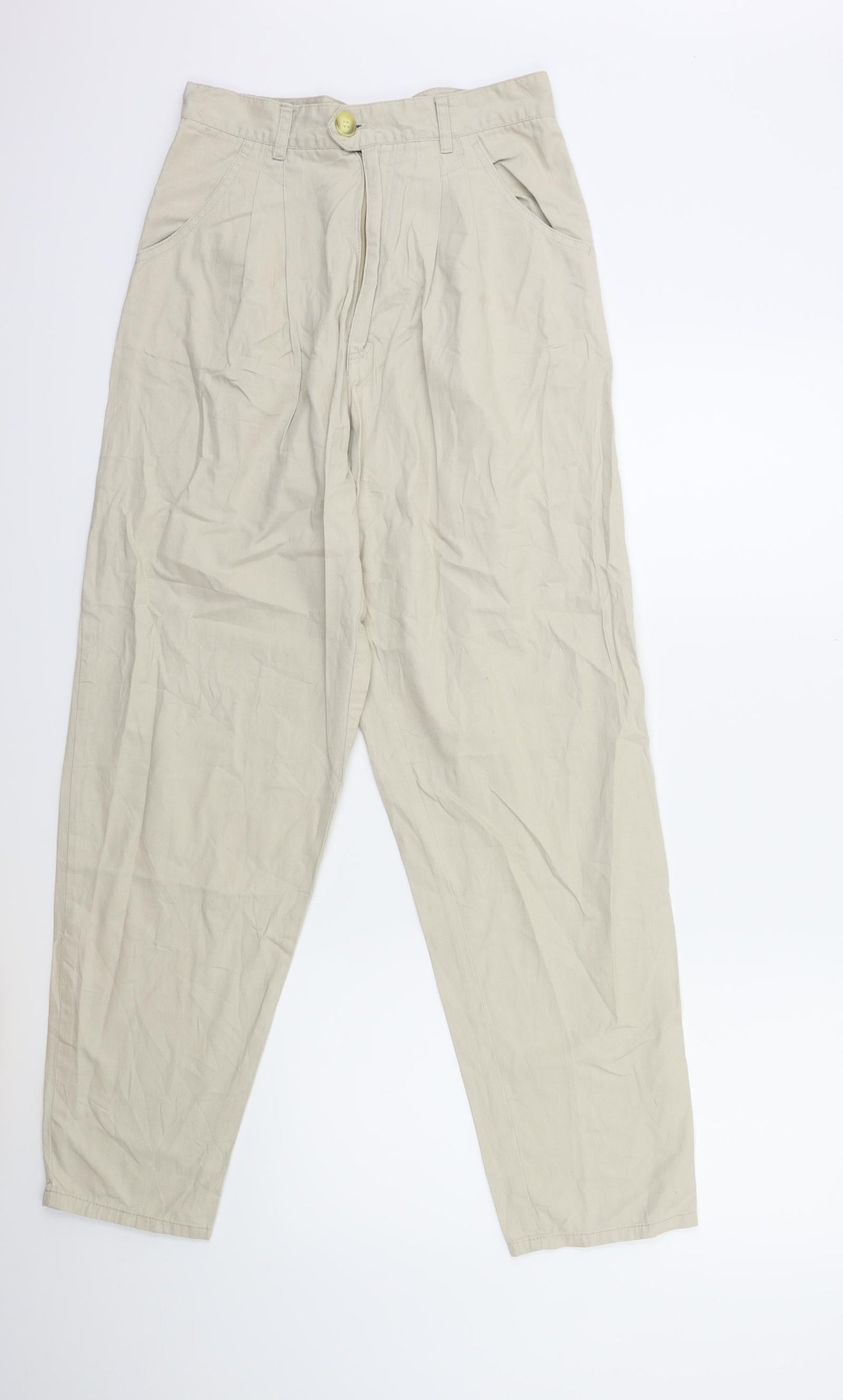 Womens UK Size 26 in Preworn Regular Fit Straight Beige Jeans