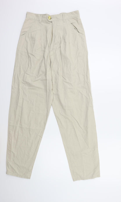 Womens UK Size 26 in Preworn Regular Fit Straight Beige Jeans