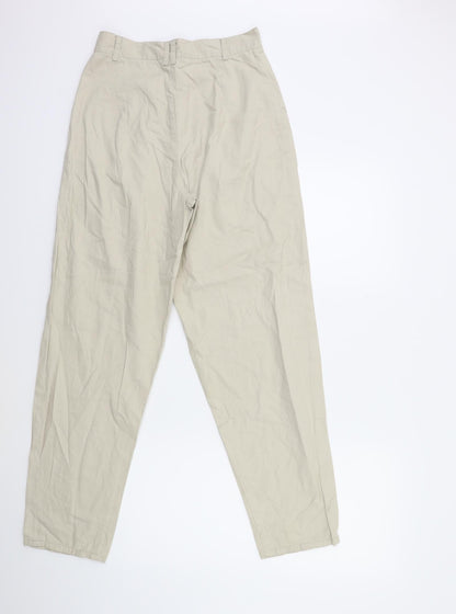 Womens UK Size 26 in Preworn Regular Fit Straight Beige Jeans