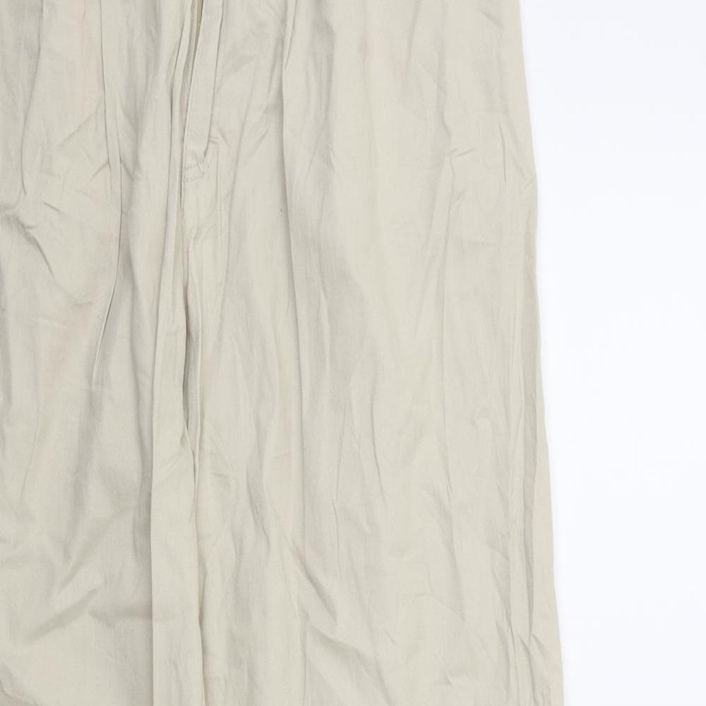 Womens UK Size 26 in Preworn Regular Fit Straight Beige Jeans