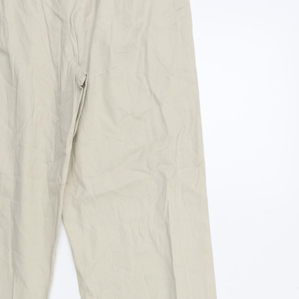 Womens UK Size 26 in Preworn Regular Fit Straight Beige Jeans