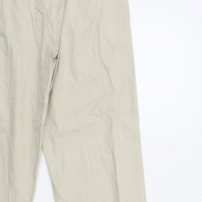 Womens UK Size 26 in Preworn Regular Fit Straight Beige Jeans