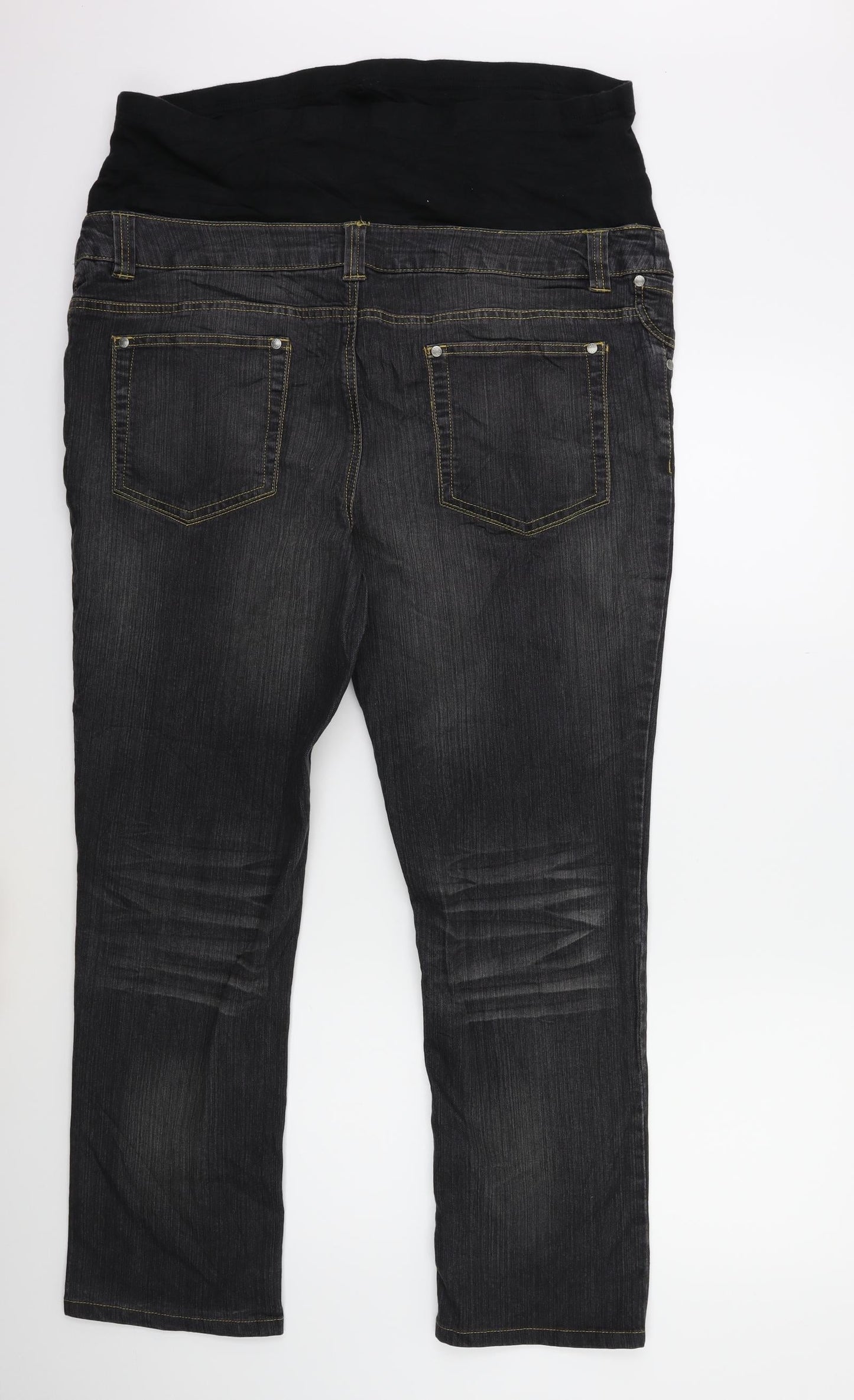 Womens UK Size 40 in Preworn Regular Fit Tapered Grey Jeans