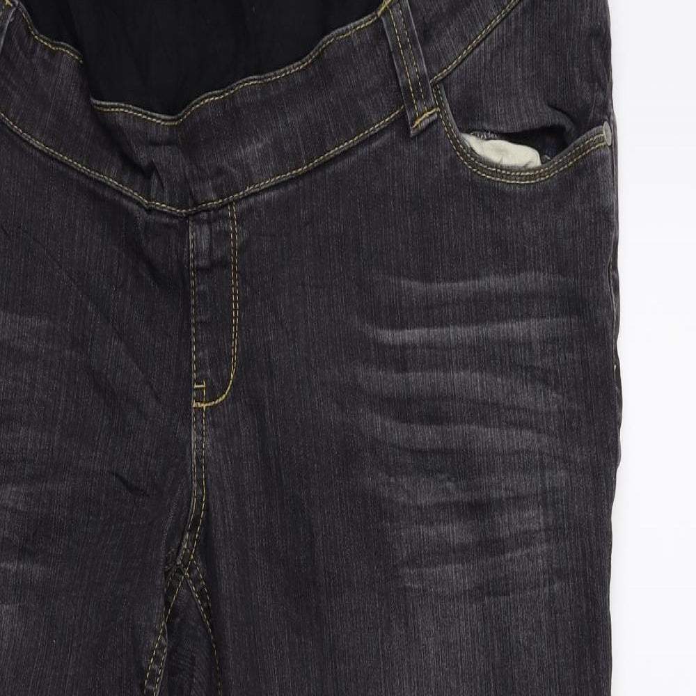 Womens UK Size 40 in Preworn Regular Fit Tapered Grey Jeans