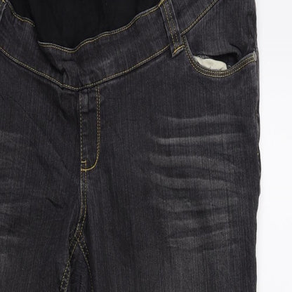 Womens UK Size 40 in Preworn Regular Fit Tapered Grey Jeans
