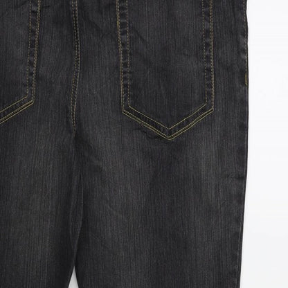 Womens UK Size 40 in Preworn Regular Fit Tapered Grey Jeans
