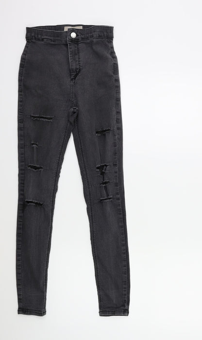 Topshop Womens Grey  Denim Skinny Jeans Size 23 in L27 in