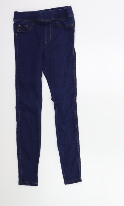 Denim & Co. Womens Blue  Denim Jegging Jeans Size 6 L26 in