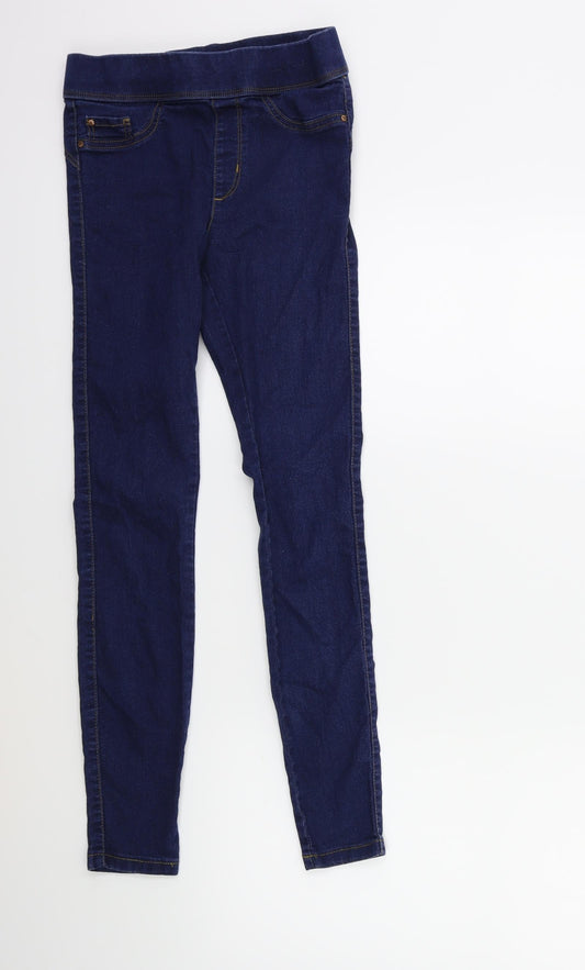 Denim & Co. Womens Blue  Denim Jegging Jeans Size 6 L26 in