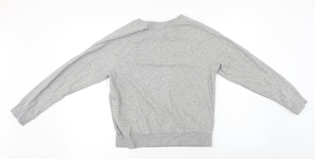 Back view of H&M women’s grey jumper, size S